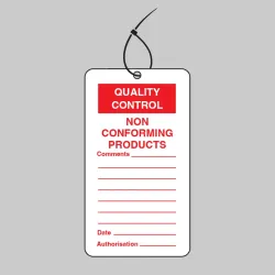 Quality Control Tag - Non Conforming Product (Pack of 10)