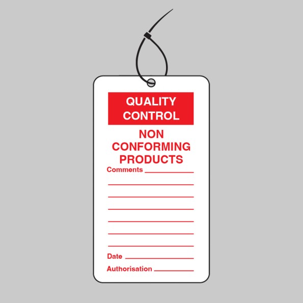 Quality Control Tag - Non Conforming Product (Pack of 10)