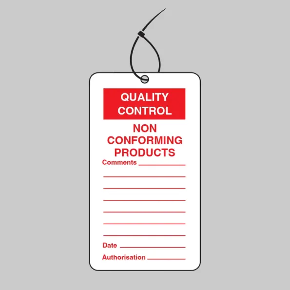 Quality Control Tag - Non Conforming Product (Pack of 10)