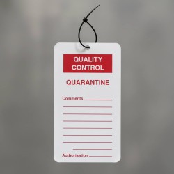 Quality Control Tag - Quarantine (Pack of 10) Quality Control Tag - Quarantine (Pack of 10)
