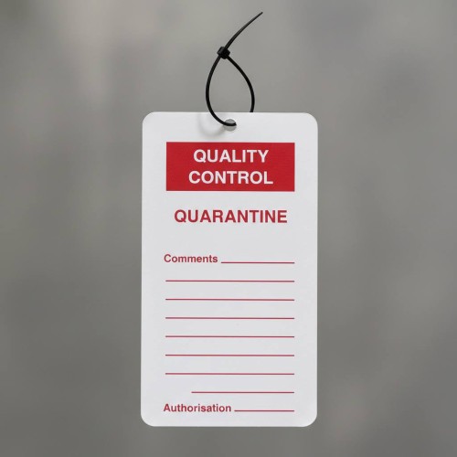 Quality Control Tag - Quarantine (Pack of 10)