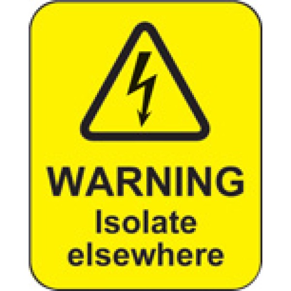 Warning - Isolate Elsewhere Labels