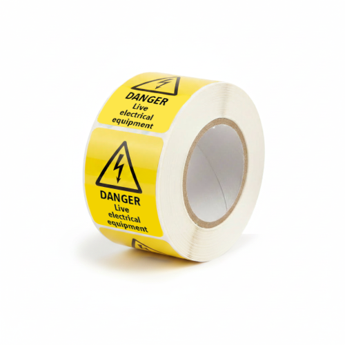 Danger - Live Electrical Equipment Labels
