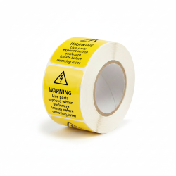 Warning - Live Parts within Enclosure Labels