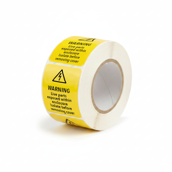 Warning - Live Parts within Enclosure Labels