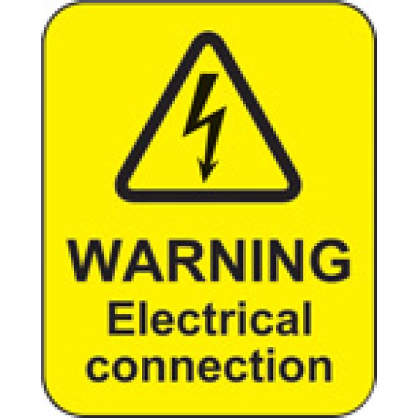 Warning - Electrical Connection Labels