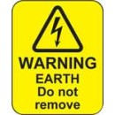 Warning - Earth Do Not Remove Labels