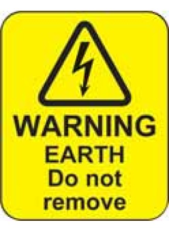 Warning - Earth Do Not Remove Labels