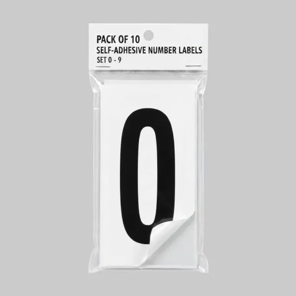 Identification Number 0-9 Set