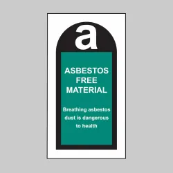 Asbestos Free Material Labels