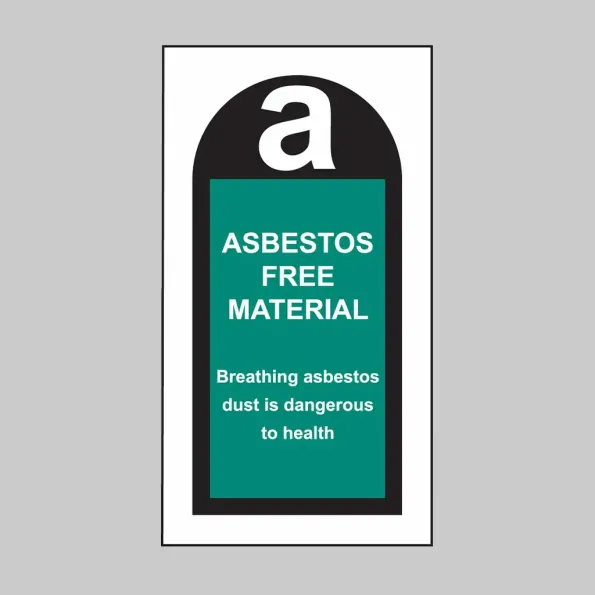 Asbestos Free Material Labels