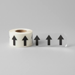 Pipeline ID Tape - Black Arrows On Clear Pipeline ID Tape - Black Arrows On Clear