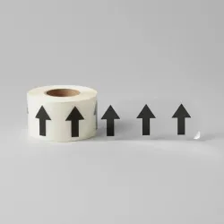 Pipeline ID Tape - Black Arrows On Clear
