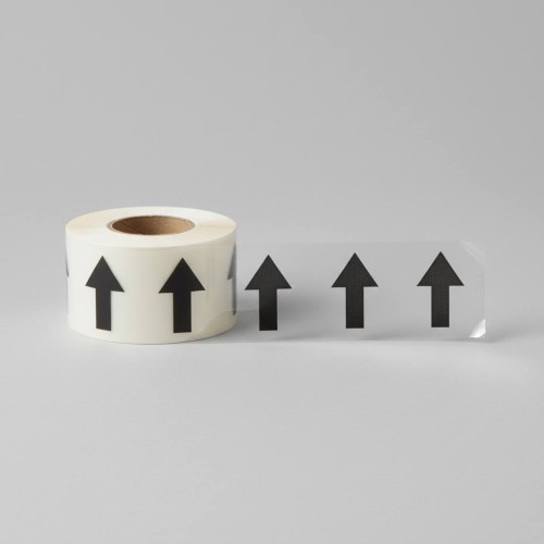 Pipeline ID Tape - Black Arrows On Clear