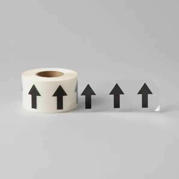Pipeline ID Tape - Black Arrows On Clear