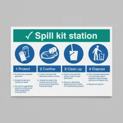 Spill Kit Station - Protect - Confine - Clean up - Dispose