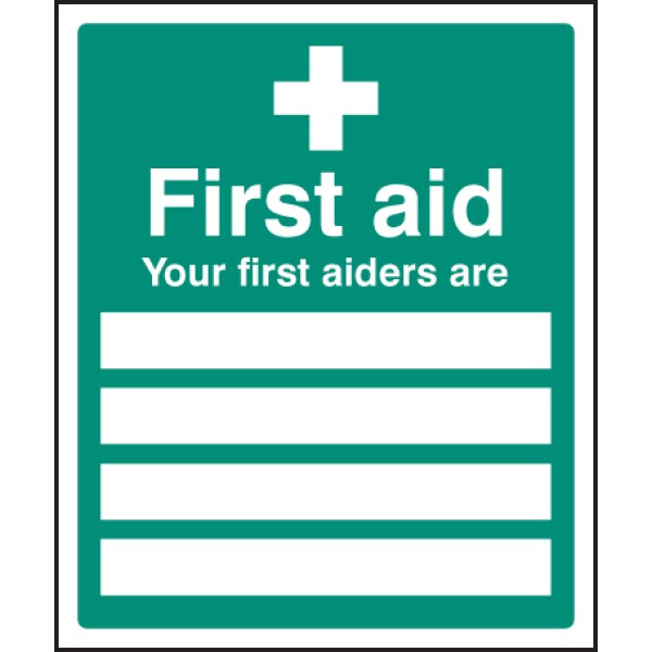 Your First Aiders Are