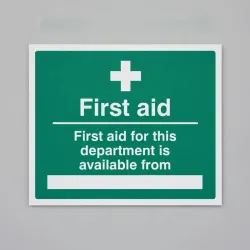 First Aid for Department Available From First Aid for Department Available From