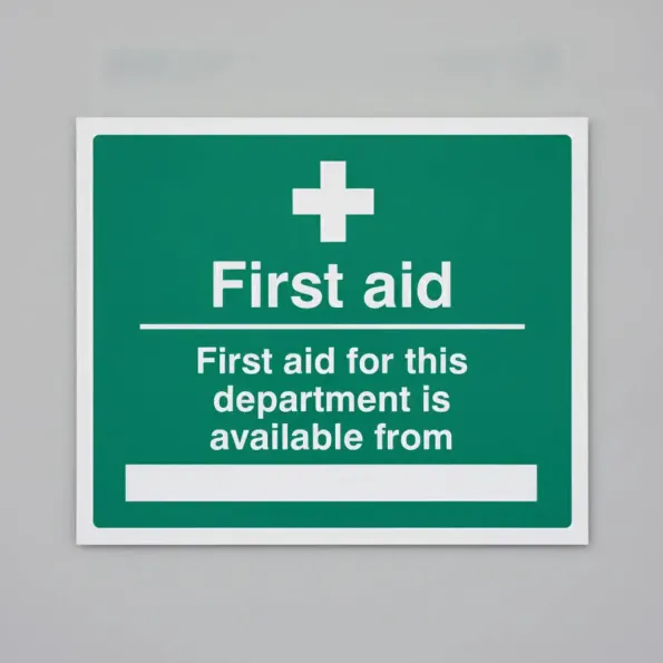 First Aid for Department Available From First Aid for Department Available From