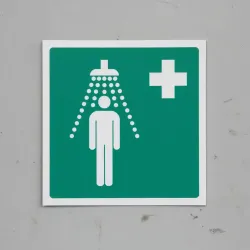 Emergency Shower Symbol Emergency Shower Symbol