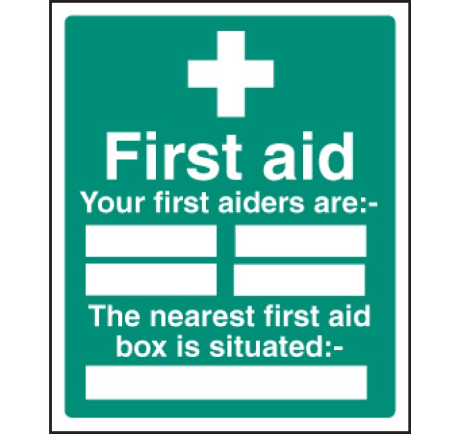 First Aiders the Nearest First Aid BoxIs Situated