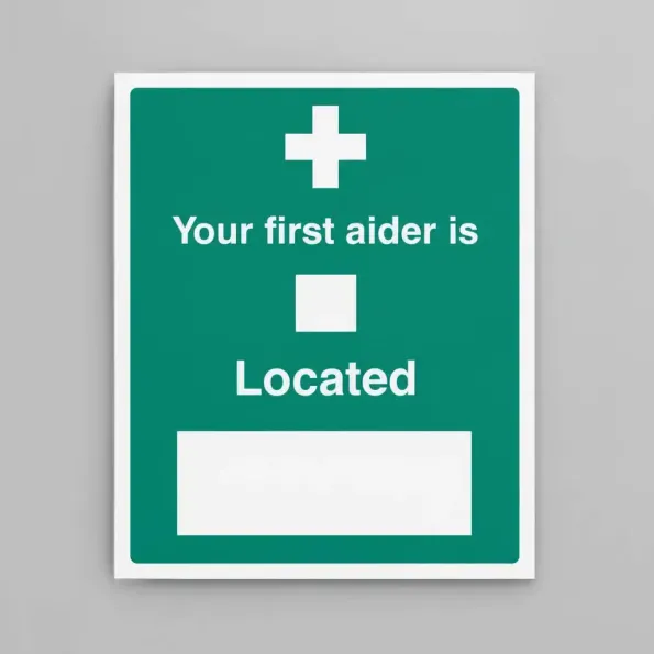 Your First Aider Is (Space) Located (Space) Your First Aider Is (Space) Located (Space)
