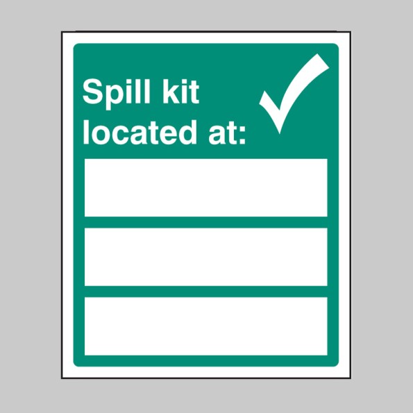 Spill Kit Located At (Space for 3 Locations)