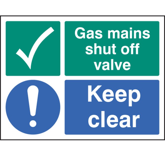 Gas Mains Shut Off Valve Keep Clear