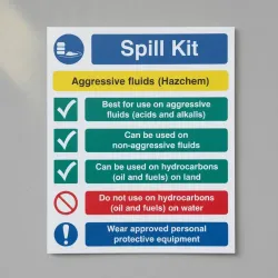 Spill Kit - Aggressive Fluids (Hazchem) - Multi-Message Spill Kit - Aggressive Fluids (Hazchem) - Multi-Message