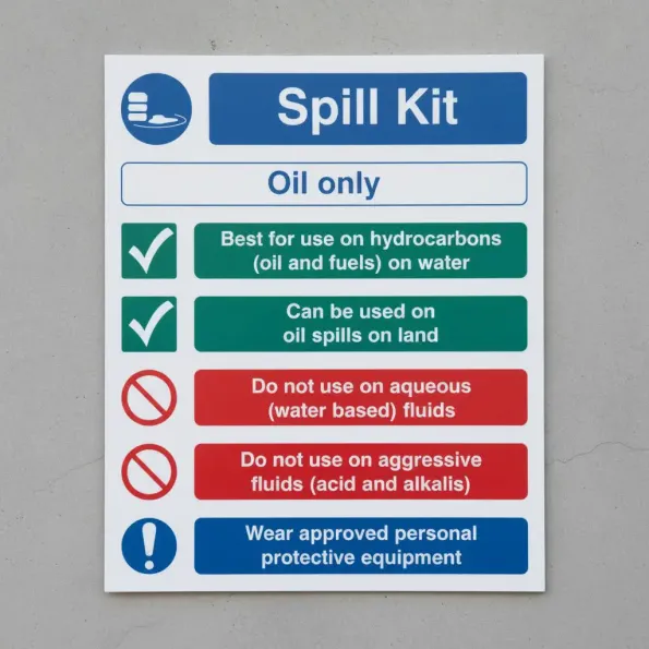 Spill Kit - Oil Type Only - Multi-Message Spill Kit - Oil Type Only - Multi-Message