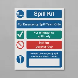 Spill Kit - Emergency Spill Team Only - Multi-Message Spill Kit - Emergency Spill Team Only - Multi-Message