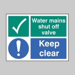 Water Mains Shut Off Valve - Keep Clear