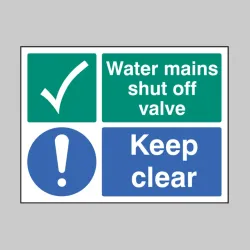 Water Mains Shut Off Valve - Keep Clear