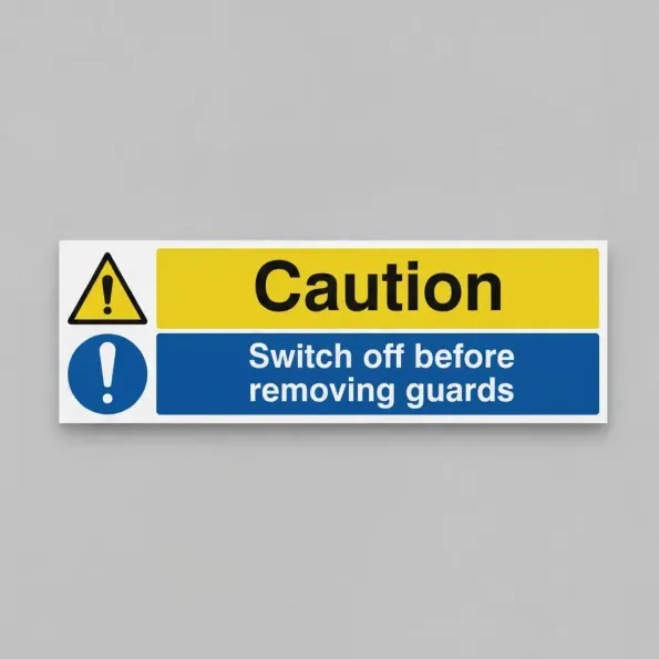 Caution - Switch Off Before Removing Guards Caution - Switch Off Before Removing Guards