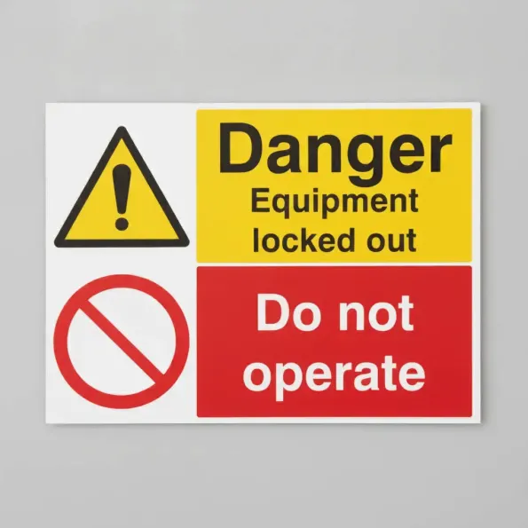 Danger - Equipment Locked Out - Do Not Operate