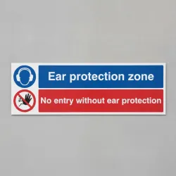 Ear Protection Zone - No Entry without Ear Protection