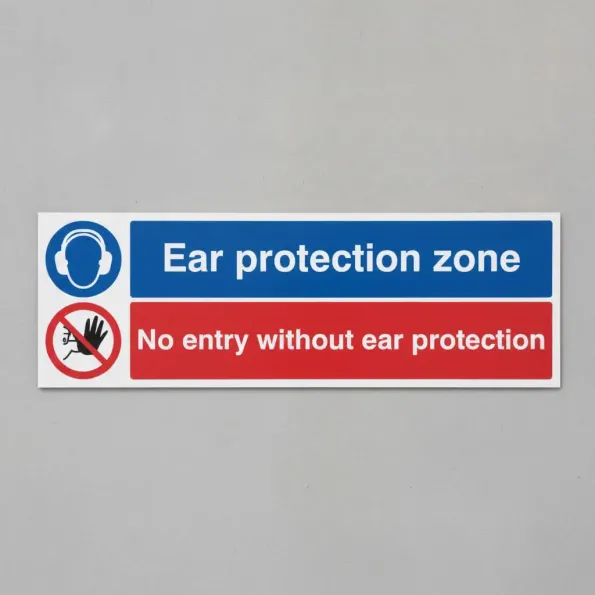 Ear Protection Zone - No Entry without Ear Protection