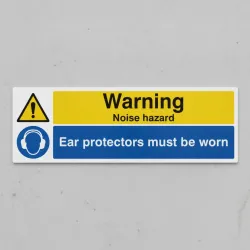 Warning - Noise Hazard - Ear Protection Must be Worn