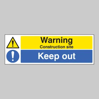 Warning - Construction Site - Keep Out Warning - Construction Site - Keep Out