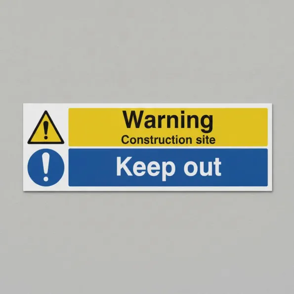Warning - Construction Site - Keep Out Warning - Construction Site - Keep Out