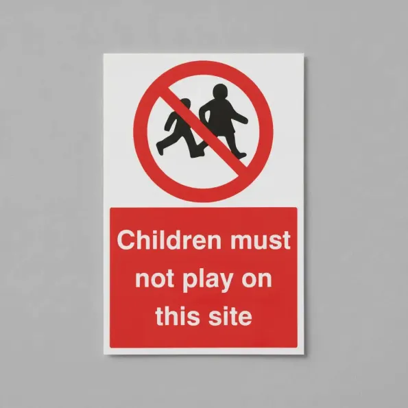 Children Must Not Play On this Site Children Must Not Play On this Site