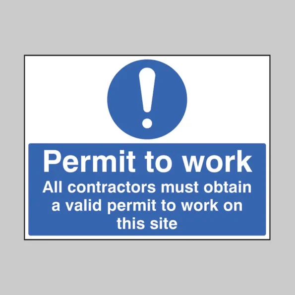 Permit to Work All Contractors Must Obtain a Permit