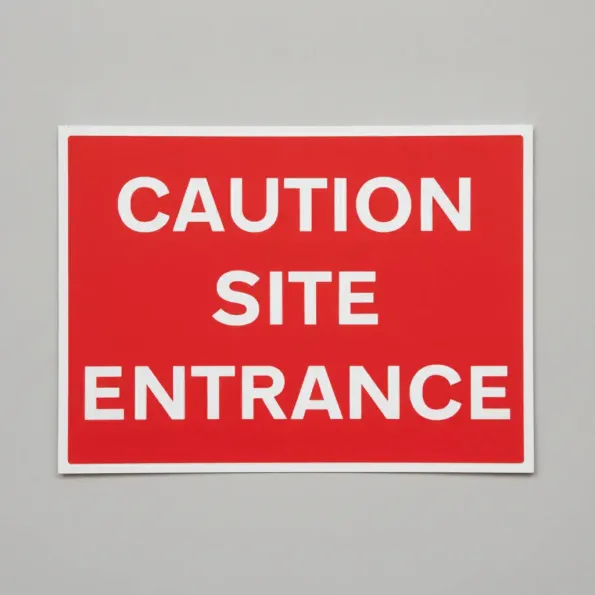Caution - Site Entrance Caution - Site Entrance
