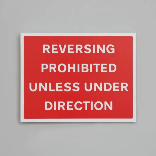 Reversing Prohibited Unless Under Direction Reversing Prohibited Unless Under Direction