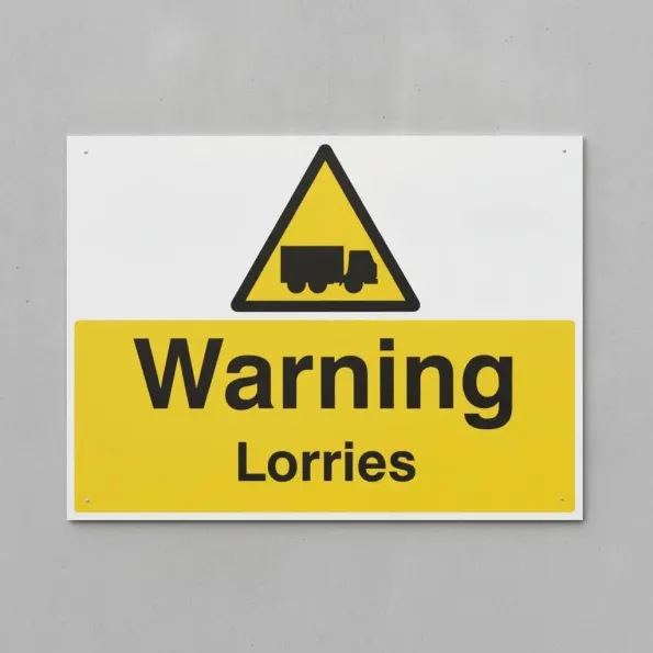 Warning - Lorries Warning - Lorries