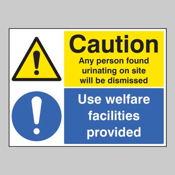 Caution - Any Person Found Urinating / Use Welfare Facilities