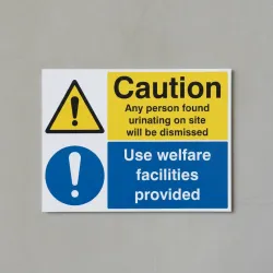 Caution - Any Person Found Urinating / Use Welfare Facilities