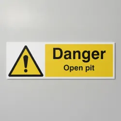 Danger - Open Pit Danger - Open Pit