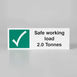 Safe Working Load 2.0 Tonnes Safe Working Load 2.0 Tonnes