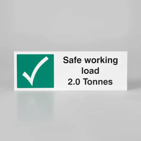 Safe Working Load 2.0 Tonnes